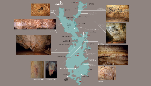 © illustration Syndicat mixte Espace de restitution de la grotte Chauvet-Pont d'Arc